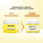 Buy Garnier Bright Complete VITAMIN C + LEMON ESSENCE YOGHURT Night Cream - 40 gm - Purplle