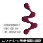 Buy Lakme 9to5 Primer + Gloss Nail Colour, Desert Rose, 6 ml - Purplle