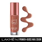 Buy Lakme 9to5 Primer + Gloss Nail Colour, Honey Love, 6 ml - Purplle