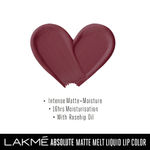 Buy Lakme Absolute Matte Melt Liquid Lip Color, Mauve Mallow, 6 ml - Purplle