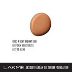 Buy Lakme Absolute Argan Oil Serum Foundation with SPF 45, W180 Warm Natural, 15 ml - Purplle