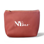Buy NY Bae Makeup Pouch | Travel Friendly | Multi Purpose Bag | Spacious - Rust - Purplle