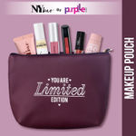Buy NY Bae Makeup Pouch | Travel Friendly | Multi Purpose Bag | Spacious - Wine - Purplle
