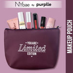 Buy NY Bae Makeup Pouch | Travel Friendly | Multi Purpose Bag | Spacious - Wine - Purplle