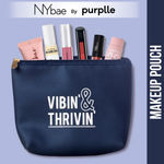 Buy NY Bae Makeup Pouch | Travel Friendly | Multi Purpose Bag | Spacious - Blue - Purplle