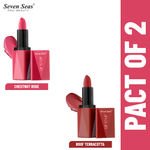 Buy Seven Seas Lip To Lip Matte Lipstick (Pack OF 2) 3.8G - Purplle