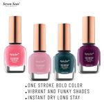 Buy Seven Seas Color Stay Nail Paint Combo (Pack Of 4) - Purplle