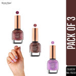 Buy Seven Seas Color Stay Nail Paint Combo (Pack Of 3) - Purplle