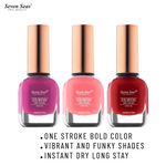 Buy Seven Seas Color Stay Nail Paint Combo (Pack Of 3) - Purplle