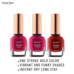 Buy Seven Seas Color Stay Nail Paint Combo (Pack Of 3) - Purplle