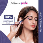 Buy NY Bae Truly Matte Liquid Eyeliner - Glory Gray (4.5ml) | Colored Eyeliner | Waterproof | Long Lasting | Smudgeproof | Quick Dry | Eye Makeup - Purplle