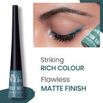 Buy NY Bae Truly Matte Liquid Eyeliner | Quick Dry | Waterproof | Long Lasting | Smudgeproof Eye Makeup | Majestic Mint (4.5ml) - Purplle