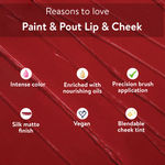 Buy Belora Paris Paint & Pout- Lip & Cheek - Monkey Brown - Purplle