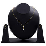 Buy Estele Gold Plated Solitaire Necklace Set with Crystals for Women - Purplle