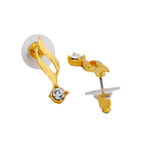 Buy Estele Gold Plated Solitaire Necklace Set with Crystals for Women - Purplle