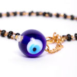 Buy Estele Gold Plated Splendid Evil Eye Black Beads Mangalsutra Bracelet for Women - Purplle