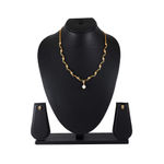 Buy Estele Gold Plated CZ Star wave Designer Necklace Set for Women - Purplle