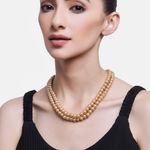 Buy Estele Gold Plated Eye Catching Pearl Necklace for Women - Purplle