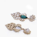 Buy Estele Gold Plated Emerald and Diamond Heavy Choker Necklace Set for Women - Purplle