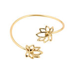 Buy Estele Gold Plated Antique Lotus Designer Bracelet for Women - Purplle