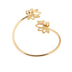 Buy Estele Gold Plated Antique Lotus Designer Bracelet for Women - Purplle