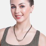 Buy Estele Gold Plated Streamlined Designer Mangalsutra Necklace Set for Women - Purplle