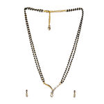 Buy Estele Gold Plated Facile Mangalsutra Necklace Set for Women - Purplle