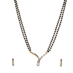 Buy Estele Gold Plated Facile Mangalsutra Necklace Set for Women - Purplle