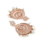 Buy Estele Gold Plated CZ Maharani Chandbali Earrings for Women - Purplle