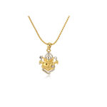 Buy Estele Gold Plated Ganesh Pendant Locket with Chain for Women - Purplle