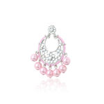 Buy Estele Rhodium Plated Splendid Drop Earrings with Glowing Pearls for Women - Purplle