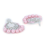 Buy Estele Rhodium Plated Splendid Drop Earrings with Glowing Pearls for Women - Purplle