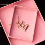 Buy Estele Rose Gold Plated Elegant "E" Charm Pendant for Women - Purplle