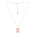 Buy Estele Rose Gold Plated Elegant "E" Charm Pendant for Women - Purplle