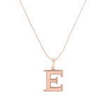 Buy Estele Rose Gold Plated Elegant "E" Charm Pendant for Women - Purplle