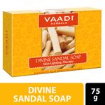 Buy Vaadi Herbals Divine Sandal Soap with Saffron & Turmeric (75 g) - Purplle