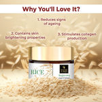 Buy Good Vibes Rice Brightening Gel Creme | Glass skin, Korean skin, Rice water (50 g) - Purplle