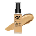 Buy C2P Pro Luminous Silk Liquid Foundation Enriched with Argan Oil & Vitamin E - Medium Tan 11 - Purplle