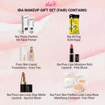 Buy Iba Makeup Gift Set for Women (Fair) - Foundation, Compact, Primer, Lipsticks, Kajal | Long Lasting | Full Coverage | 100% Vegan & Cruelty-Free (6 items in the set) - Purplle
