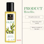 Buy Good Vibes Olive 100% Pure Cold Pressed Carrier Oil For Hair & Skin | Hair Repair, Anti-Ageing | No Parabens, No Animal Testing (200 ml) - Purplle