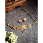 Buy Zeneme Gold-plated Butterfly Intricated Detail Choker Necklace - Purplle