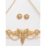 Buy Zeneme Gold-plated Butterfly Intricated Detail Choker Necklace - Purplle