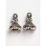 Buy Zeneme Oxidised Silver-Plated Beaded Jewellery Set with Bangles - Purplle