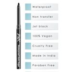 Buy AYA Waterproof Liquid Eyeliner, Black + Jet black Waterproof Kohl Kajal - Purplle