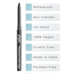 Buy AYA Waterproof Liquid Eyeliner, Blue + Jet black Waterproof Kohl Kajal - Purplle