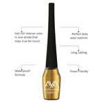 Buy AYA Waterproof Liquid Eyeliner, Set of 2 (Silver and Golden), 5 ml each + Jet black Waterproof Kohl Kajal - Purplle