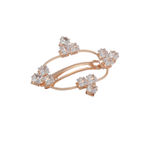 Buy Accessher Rose gold-toned AD Stone Handcrafted French Barrette Hair Pin For Women - Purplle
