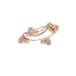 Buy Accessher Rose gold-toned AD Stone Handcrafted French Barrette Hair Pin For Women - Purplle