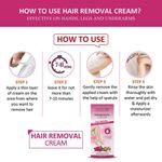 Buy OxyGlow Herbals Rose & Shea Butter Hair Removal Cream 40g, Smooth Skin - Purplle