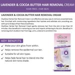 Buy OxyGlow Herbals Lavender & Cocoa Butter Hair Removal Cream,40g - Purplle